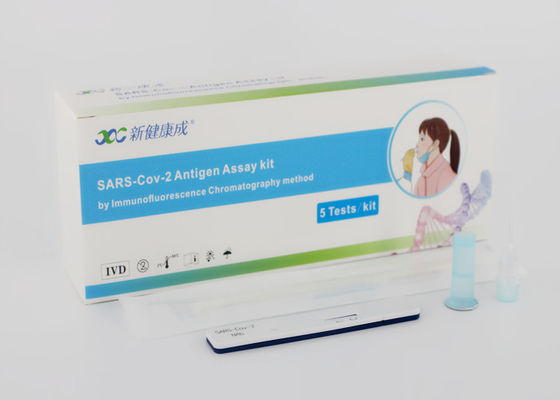 Nasopharynxivd cov-2 Analyseuitrusting, 5 of 25 of 50 PCs/Box COVID-19 Ag Kaart